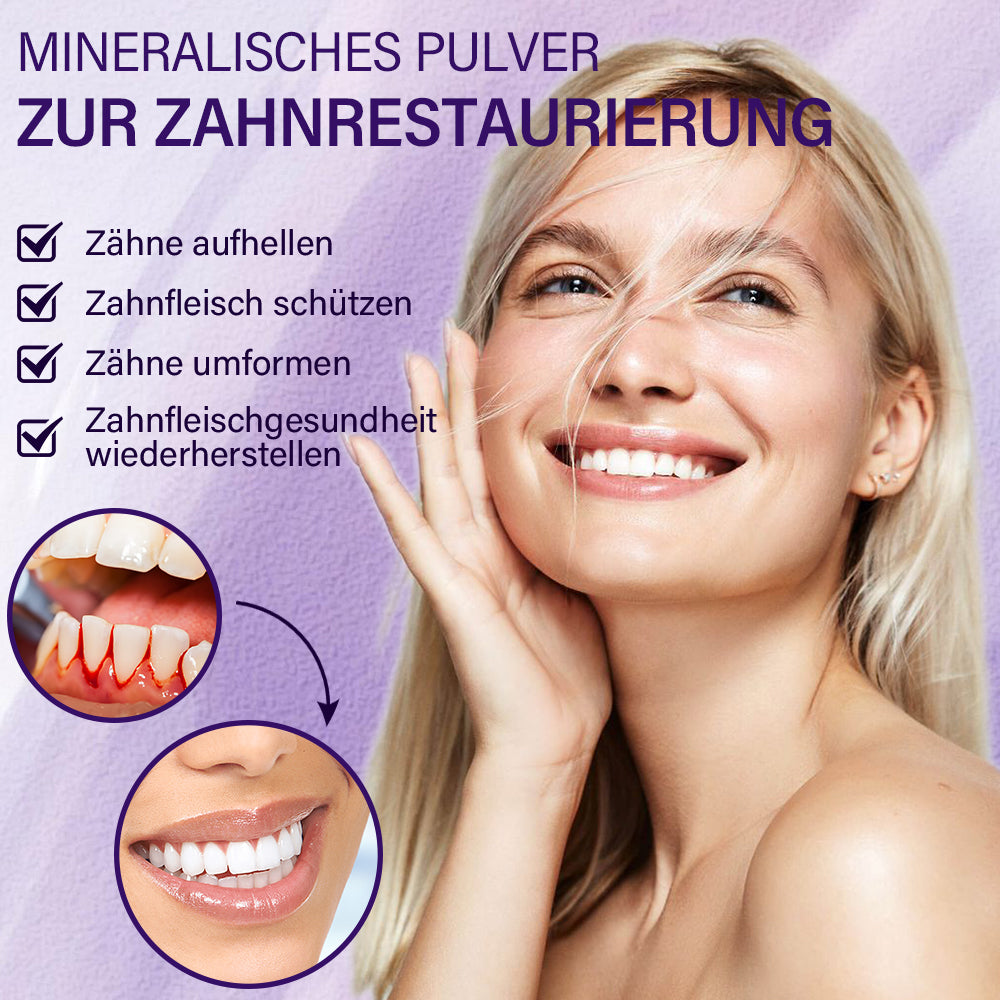 ✅Offizieller Shop | Ourlyard™ Zahnreparatur und Mundgesundheits-Mineralpulver🧑🏽‍⚕️Erhält die Zertifizierung der Deutschen Zahnärztekammer (Behandlung von Parodontitis und Mundgeschwüren, Vorbeugung von Zahnverlust und Behandlung von Karies)